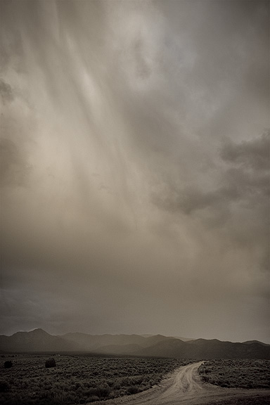 Mesa road before the storm