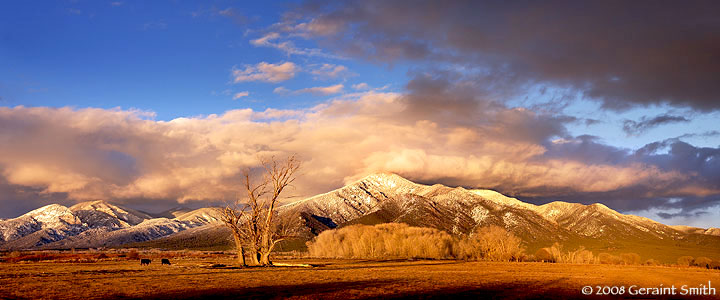 Taos Mountain Sunset february 23rd 2008