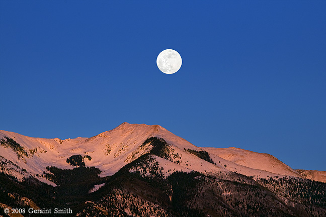 Last night's moonrise over Vallecito Mountain