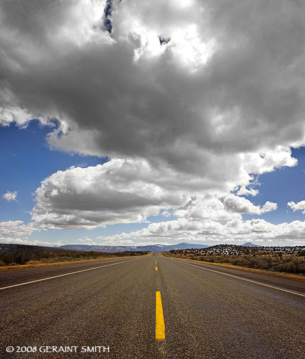 On the road near Ghost Ranch, NM