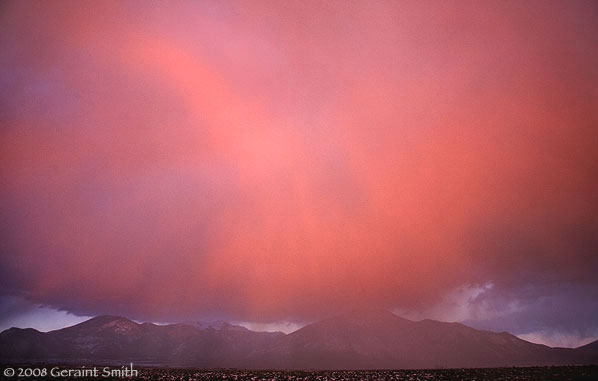 Some wild clouds over Taos mountains last weekend