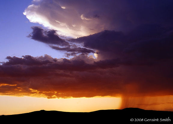 Walking Rain over the mesa, Taos NM