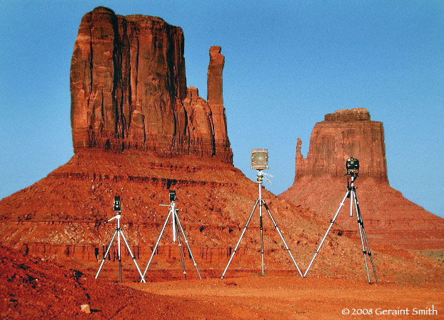 On the road in Monument Valley on the Arizona Utah border this week in April 1986