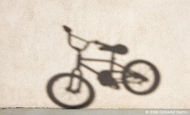 For the fun of it and for my friend Robert ... "I'm being followed by a bicycle shadow"