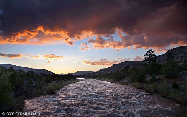 On the Rio Chama, near Abiquiu, this week