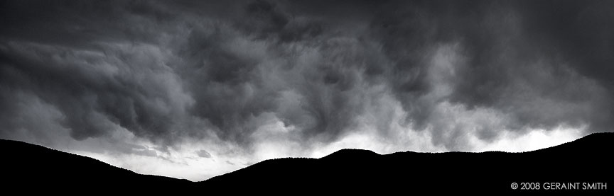Storm cloud dance over the foothills