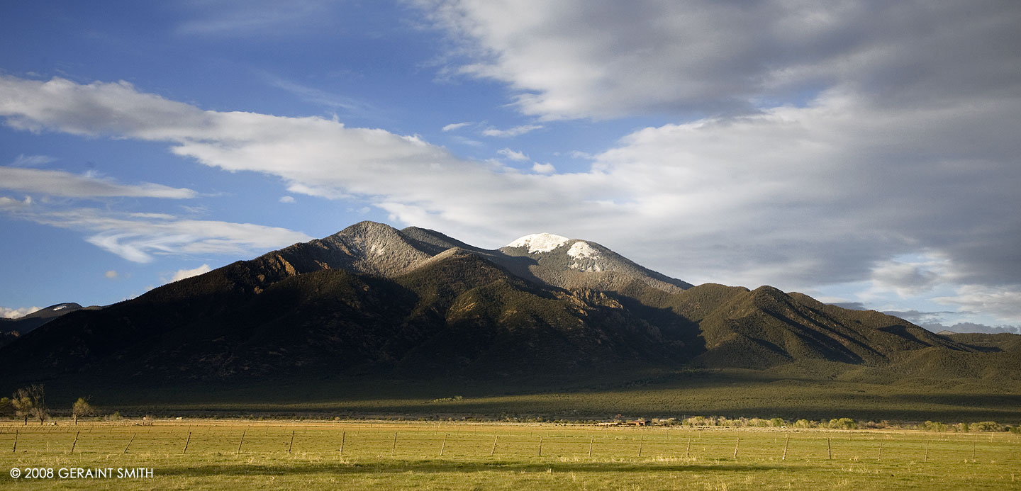 Driving by Taos Mountain (Pueblo Peak) yesterday evening