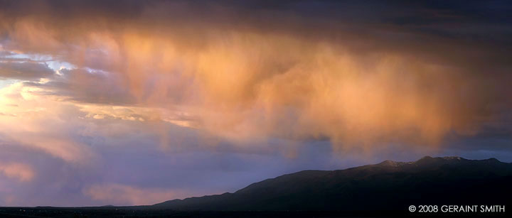 The sky over Taos Valley yesterday evening