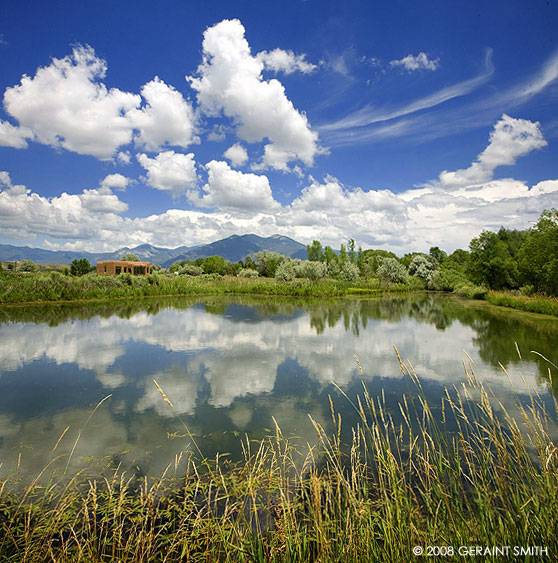 A rural scene along the Rio Pueblo in Taos this week