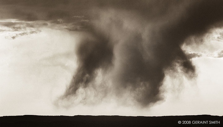 Storm moving across the mesa west of Taos, NM