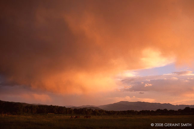 Sky across the Taos Pueblo Lands with Picuris Peak