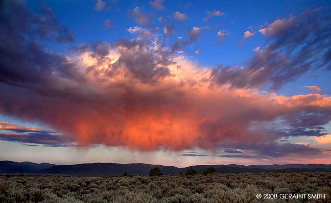 On a Summer Solstice evening yesterday in Taos, New Mexico