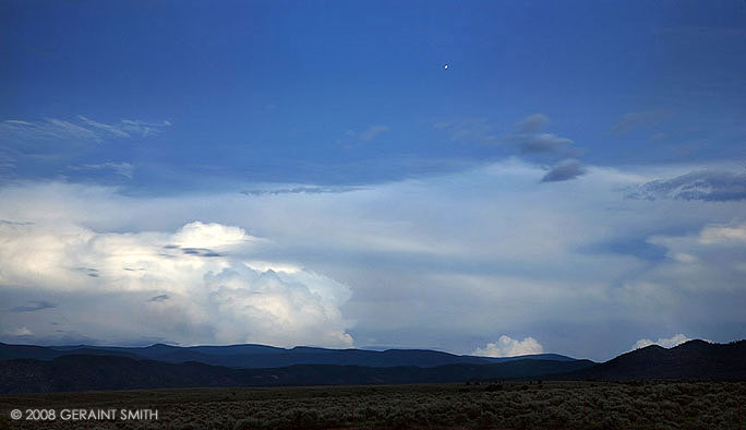 Early evening sky over the Sangre de Cristo foothills