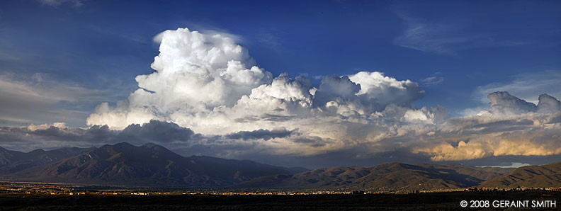 Taos Valley from the south yesterday evening