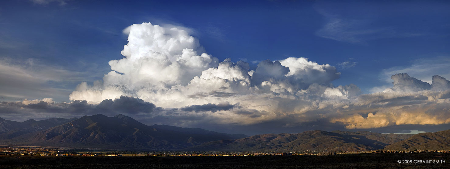 Taos Valley from the south yesterday evening