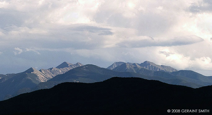 Truchas Peaks range ... a view from Arroyo Seco, NM