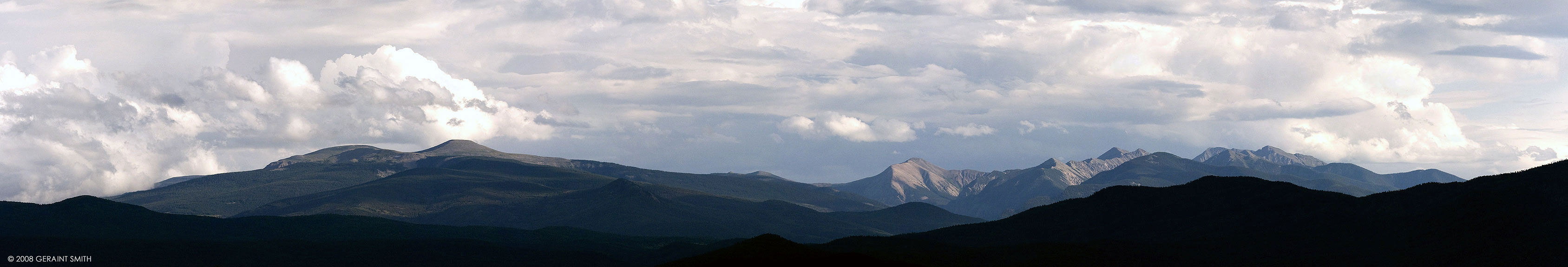 Truchas Peaks range ... a view from Arroyo Seco, NM