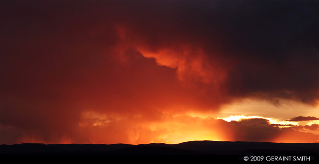 Sunset across the plateau