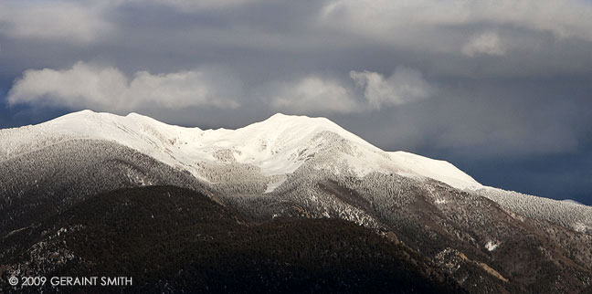 Vallecito Peak this week in Taos, NM