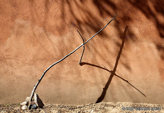 Shadow on the  wall in Dixon, New Mexico