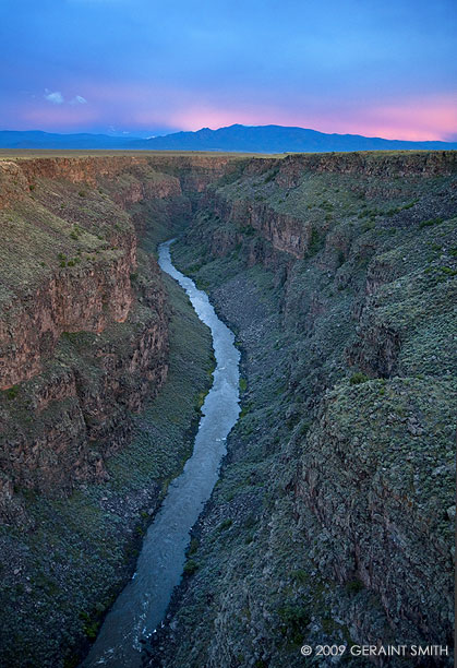 Rio Grande twilight Taos,New Mexico