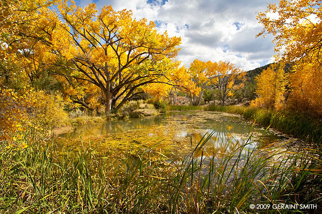 Fall pond, Pilar, NM