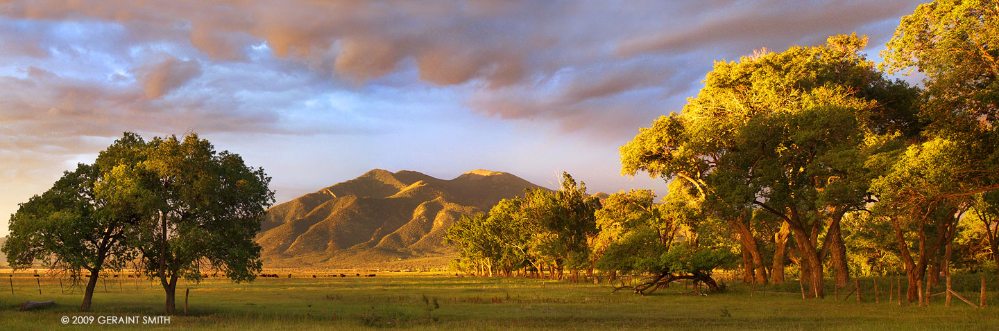 Taos Mountain light. It's amazing what you see when you come out of the grocery store in Taos NM ! 