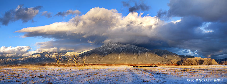 el prado fields and Taos Mountain