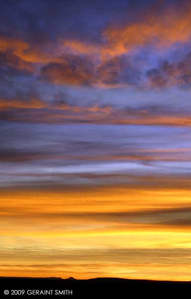 Last night's sunset after a cold day in Taos, NM