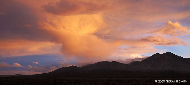 Picuris Peak sunset, NM