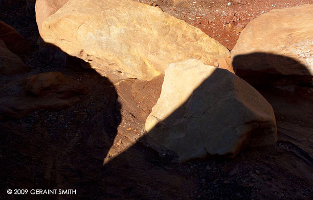 Morning shadows in Abiquiu, NM