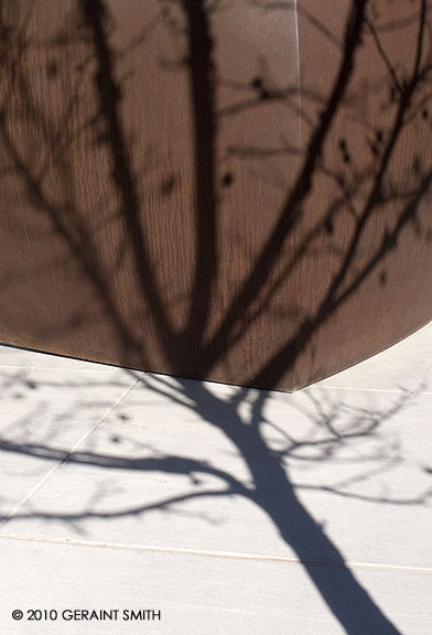 tree shadow  and sculpture