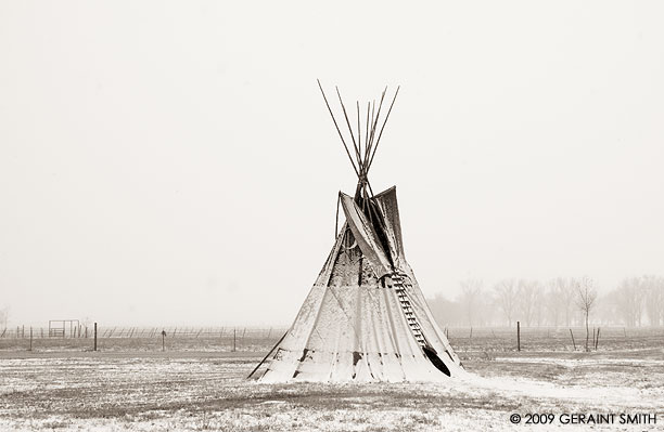 A light dusting of snow in Taos