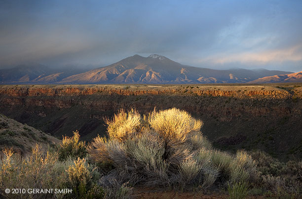 Rio Grande Gorge and Taos Mountain