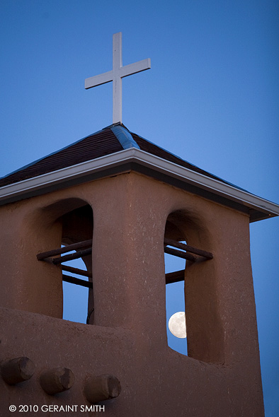 st francis Ranchos de Taos Moon