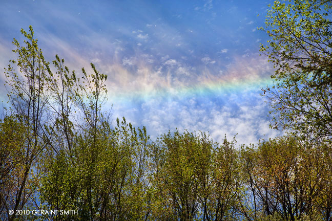 Sun dog in the clouds over Taos today