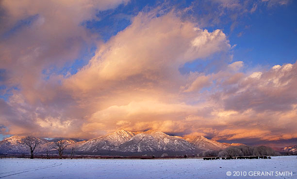 Another great winter sunset in Taos