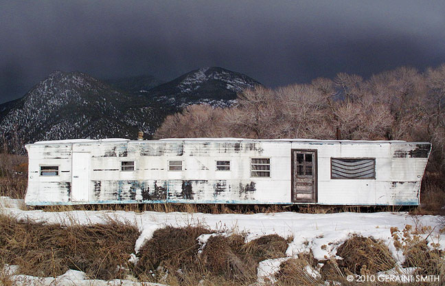 The white mobile home in Valdez, NM 