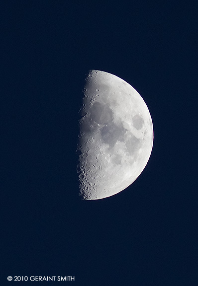 Pretty little half moon last night