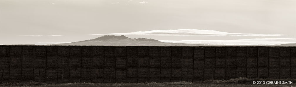 Mountains and bales