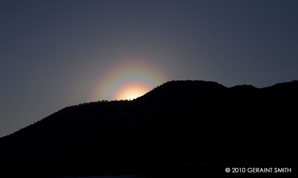 Moonbow over the Sangre de Cristo foothills