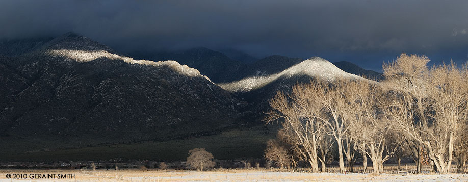 Mountain light after an early snowfall