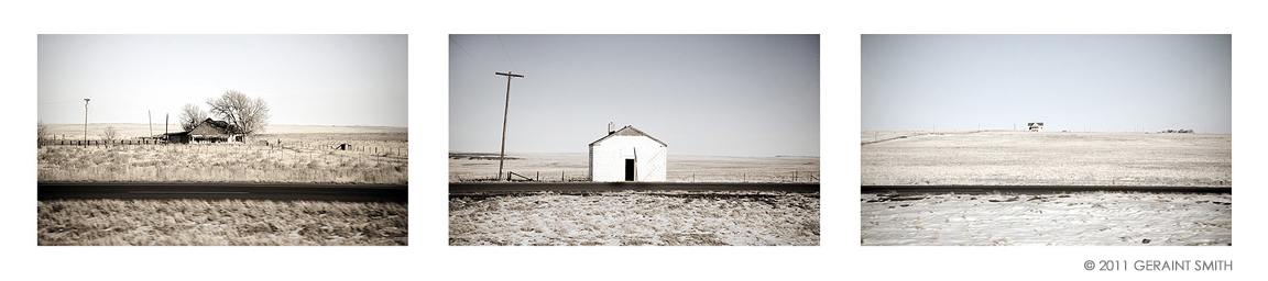 Highway frontage road I-25 Colorado