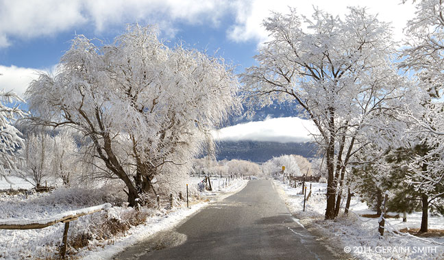 Road to Arroyo Seco, NM