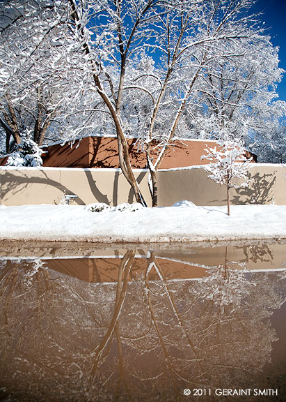 Snow fall in Taos