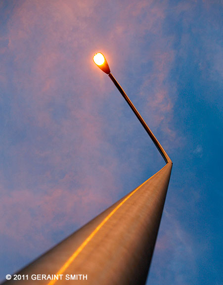 Straight up, street light