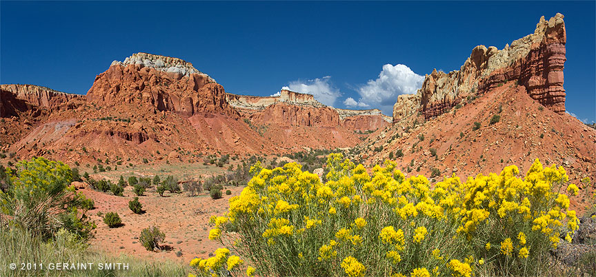 Fall light on the road near Ghost Ranch, Abiquiu, NM