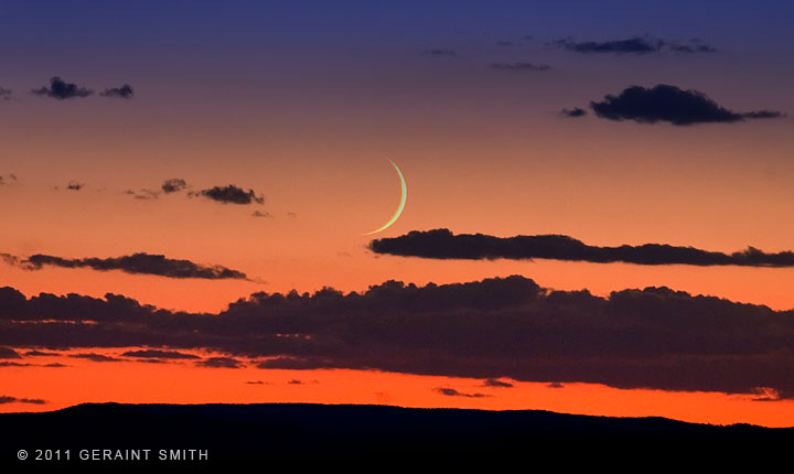 Last night's crescent moon