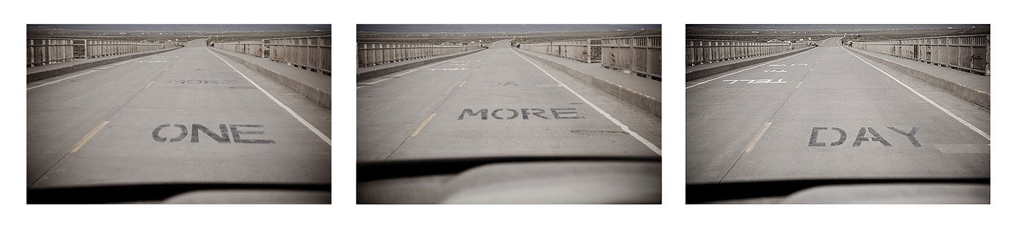 "Live to Tell - One More Day" ... writing on the Rio Grande Gorge Bridge