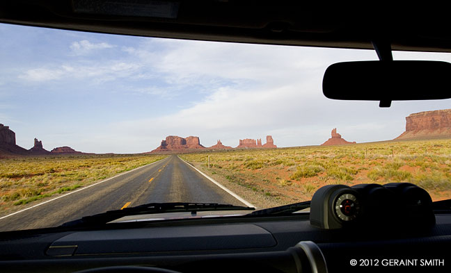 Monument Valley Utah ... nothing in the mirror ... it's all ahead!